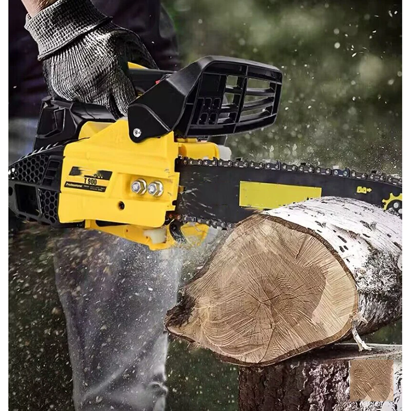 Saw Pruning And Logging Saw Double Row Easy To Start High-Power Light Handheld Chainsaw Household Light Gasoline