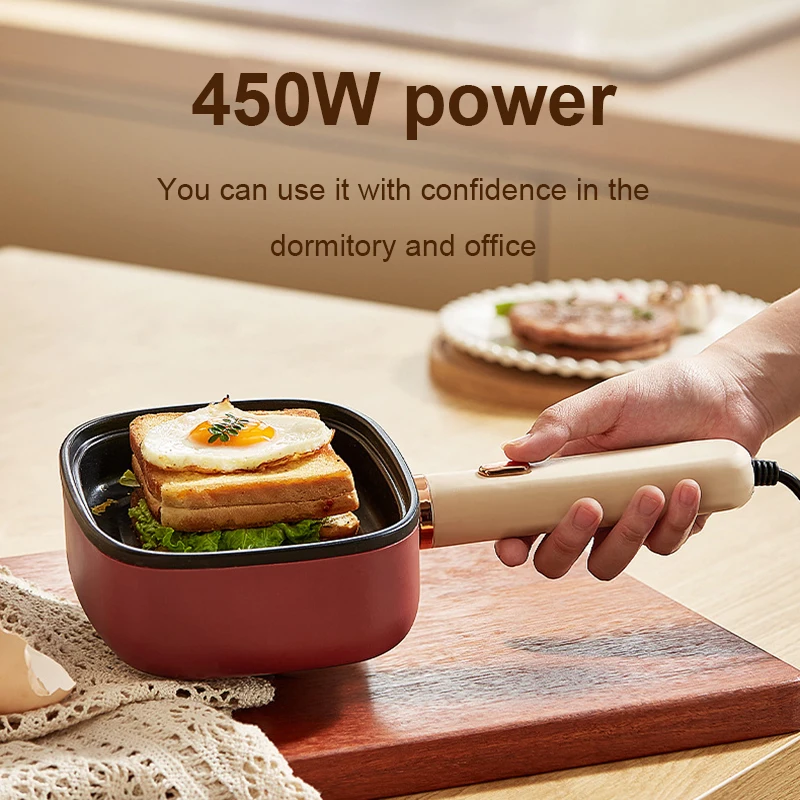 Multifunctional Eggs Fried Omelette Frying Pan Breakfast Machine Barbecue Grill Skillet Pancake Baking Pot Pie Non-Stick Griddle