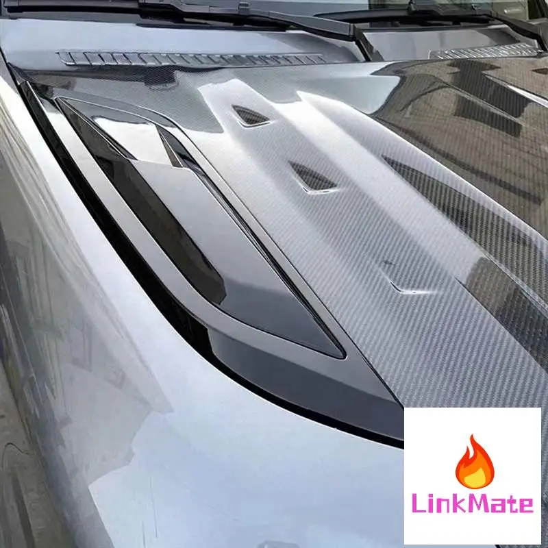 

Engine Hood Exhaust Side Trim Decorative Cover Hood Vent Hood Intake Grille For Land Rover Defender 90 110 130 2020-2025