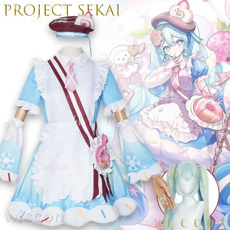 

Дисфраз взрослый проект SEKAI Snow Future Festival 2026, платье для косплея на Хэллоуин, сценический наряд, аниме, сексуальная женщина