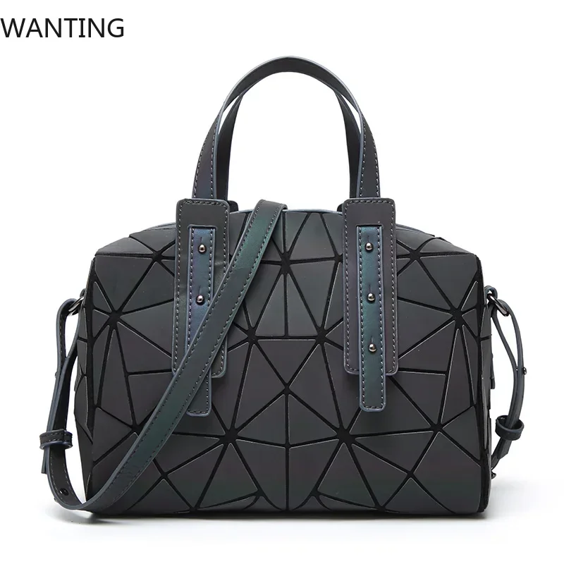 

Bolsa Feminina Boston сумки для девочек и женщин с лазерными блестками светящаяся геометрическая сумка через плечо сумки через плечо для женщин 2024