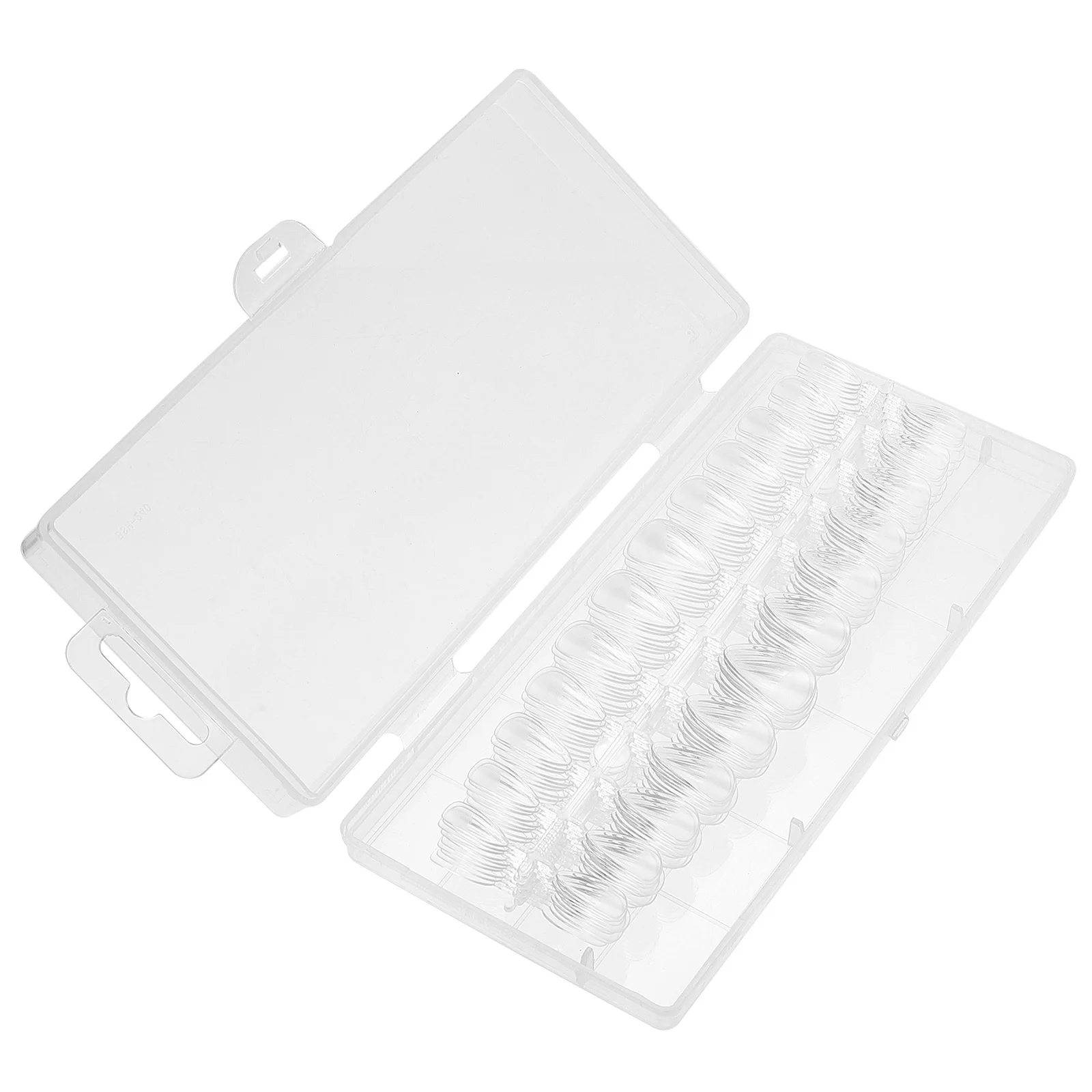 240 stuks geen schade nageltips herbruikbare transparante nepnagels diy druk op volledige dekking manicure accessoires decoratieve nagelkunst