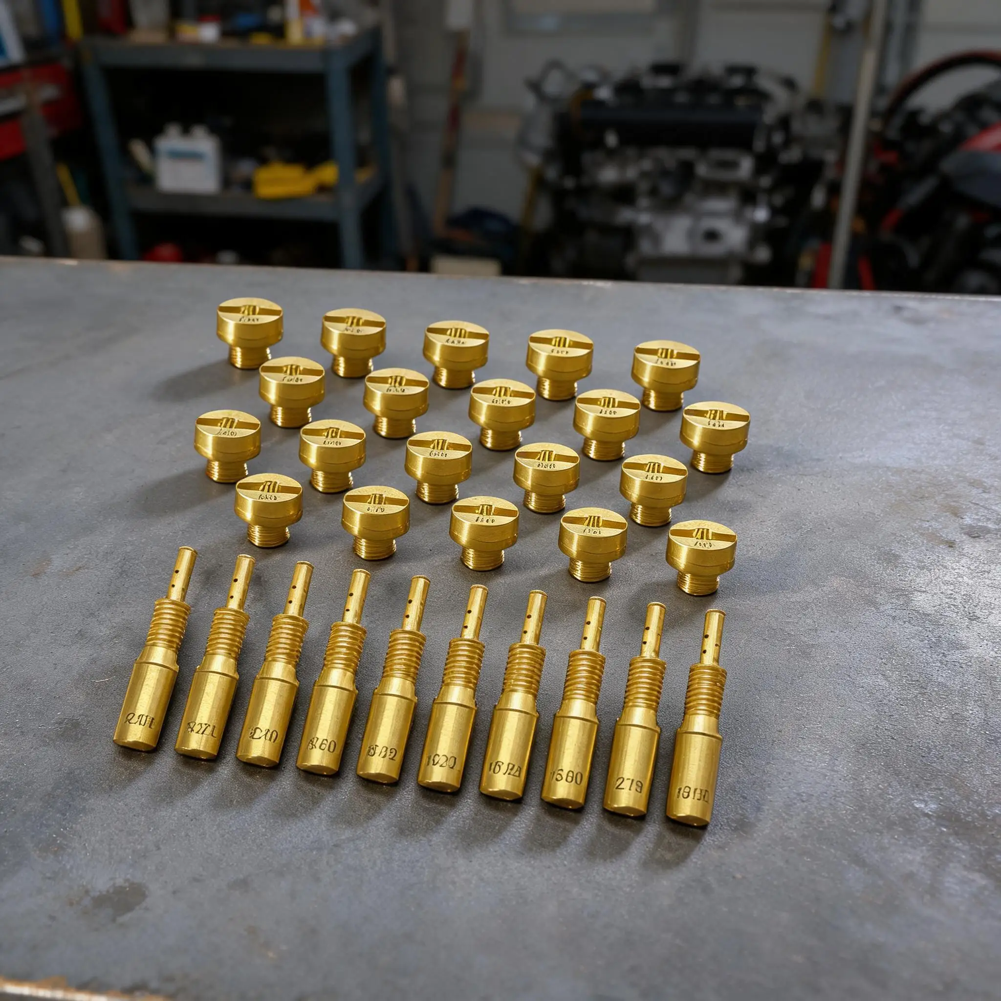 30pcs Circular Main Nozzle Main Idle Injection Kit For Mikuni HS40 For RS34 RS36 RS38 RS40 Smooth Carburetor Racks Accessories