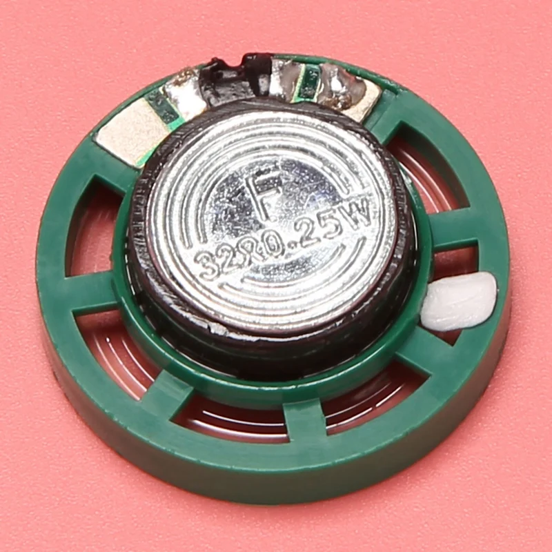 BETTER 8X 0.25 W 32 Ohm ลําโพงแม่เหล็กพลาสติกพร้อมเส้นผ่านศูนย์กลาง 27 มม. สีเขียว + สีเงิน