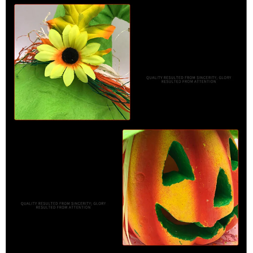 

Jack-O-Lantern Decoration Plastic Halloween Props Unique Sound Control Glowing Eyes Screaming For Home Haunted House