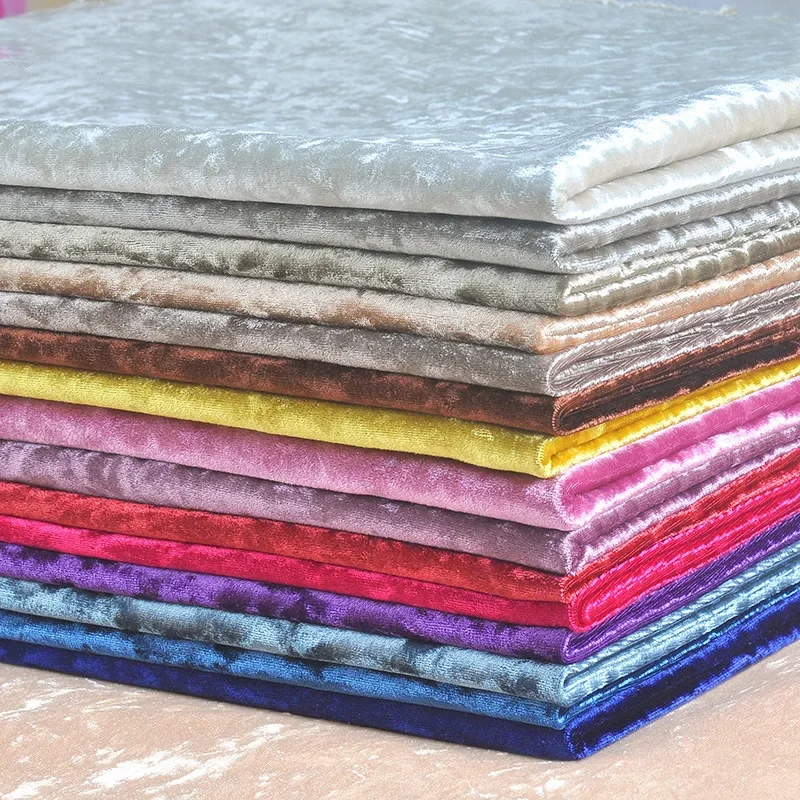 Złoto aksamitne tkaniny rozciągliwe tkaniny diamentowe połysk tkaniny flanelowe elastyczne miękkie lodu aksamitna sukienka flanelowe DIY patchwork