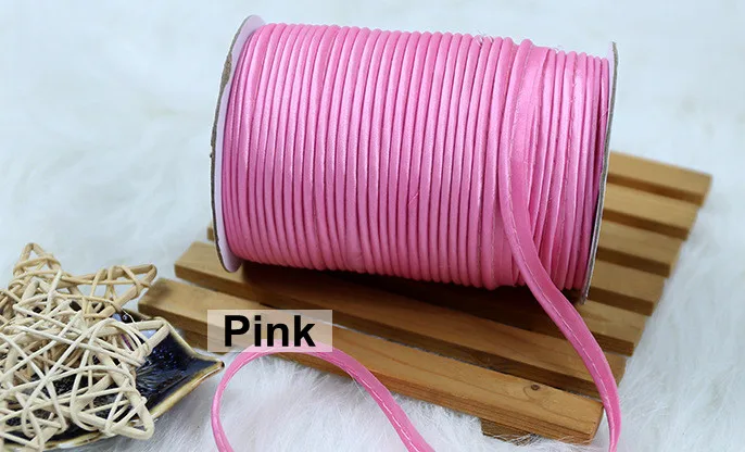 10mm*20Yards Binding Piping Cord Satin Bias Tape Binding Tape accessories handmade For DIY Garment Sewing And Trimming fabric