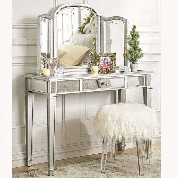

Wholesale Luxury Bedroom Furniture Vanity Modern Dressing Table With Mirror