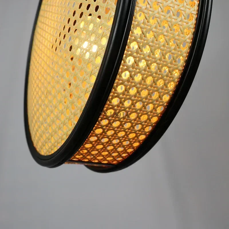 *Rattan Chandelier Pendant light Ceiling Lamp Living Room Study Japanese Restaurant Creative Designer Hotel Decorative Table