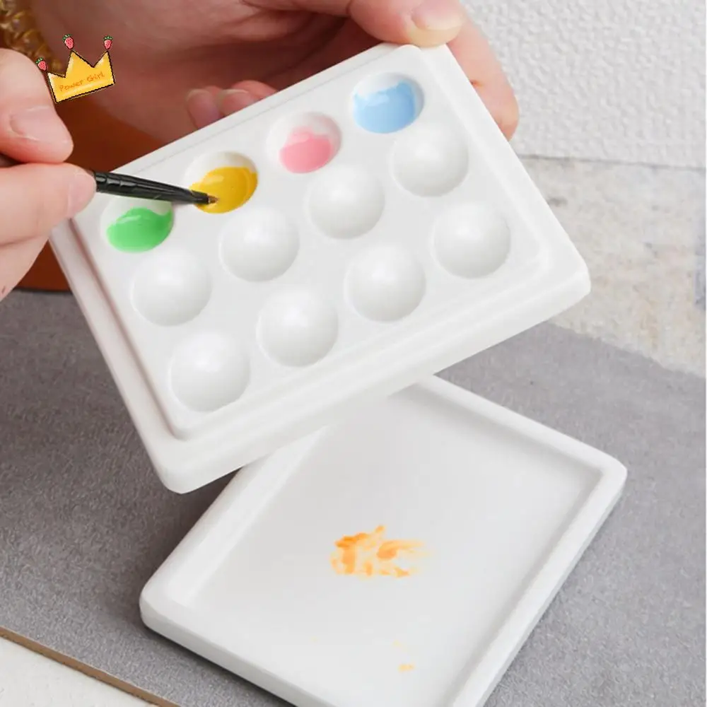 

Mixing Dishes Display Manicure Empty DIY Watercolor Palette Nail Pigment Holder Nail Polish Palette Nail Art Color Palette