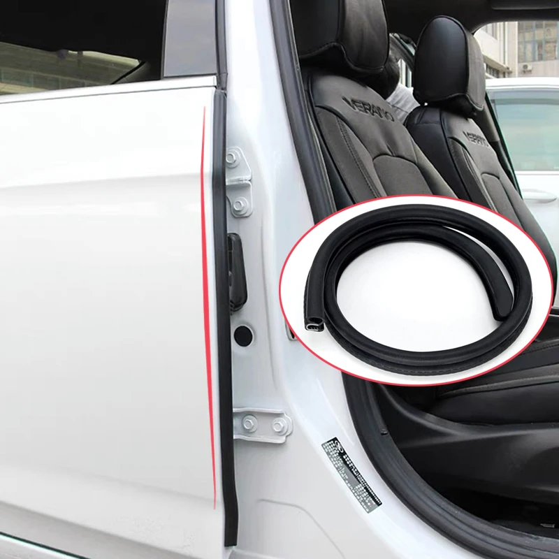 

Car Door Rubber Strips Auto Door Edge Protector Strip On Auto Sound Insulation Weatherstrip Sticker Protector Steel Covers Trim