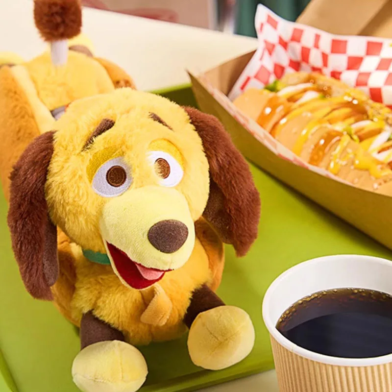 Disney Toy Story Pizza Planet Collection Slinky Dog, Plush Hand Bag Dolls Plush Doll 17cm Height Disney-2312-0215