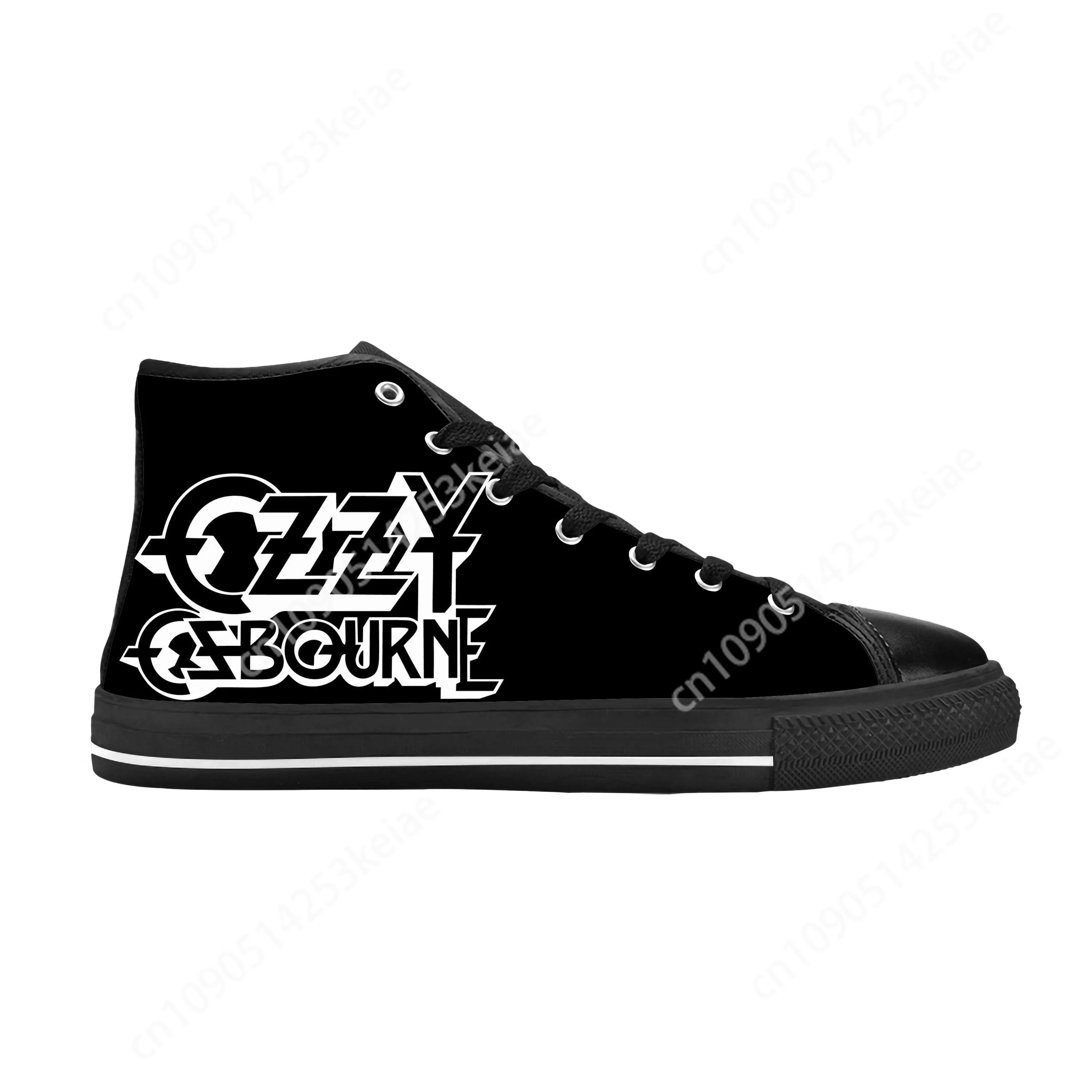 Ozzy Osbourne Rock Band Music Horror Gothic Cool Casual Cloth Shoes High Top Comfortable Breathable 3D Print Men Women Sneakers