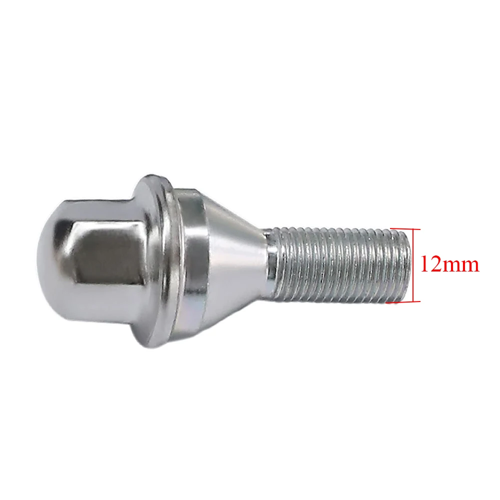 12 mm Wheel Lug Bolt for 2015 2016 2017 2018 2019 2020 2021 2022 Jeep Renegade 52035199 68296586AA Tire tyre Nut Wheel Screw