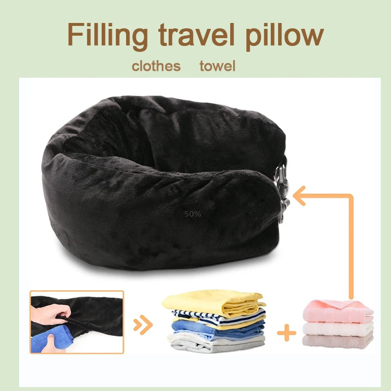 

Travel Neck Pillow Storage Bag Outdoor Fillable Sundries Storage Bags Pillows That Stuff With Clothes Portable Travel Bag