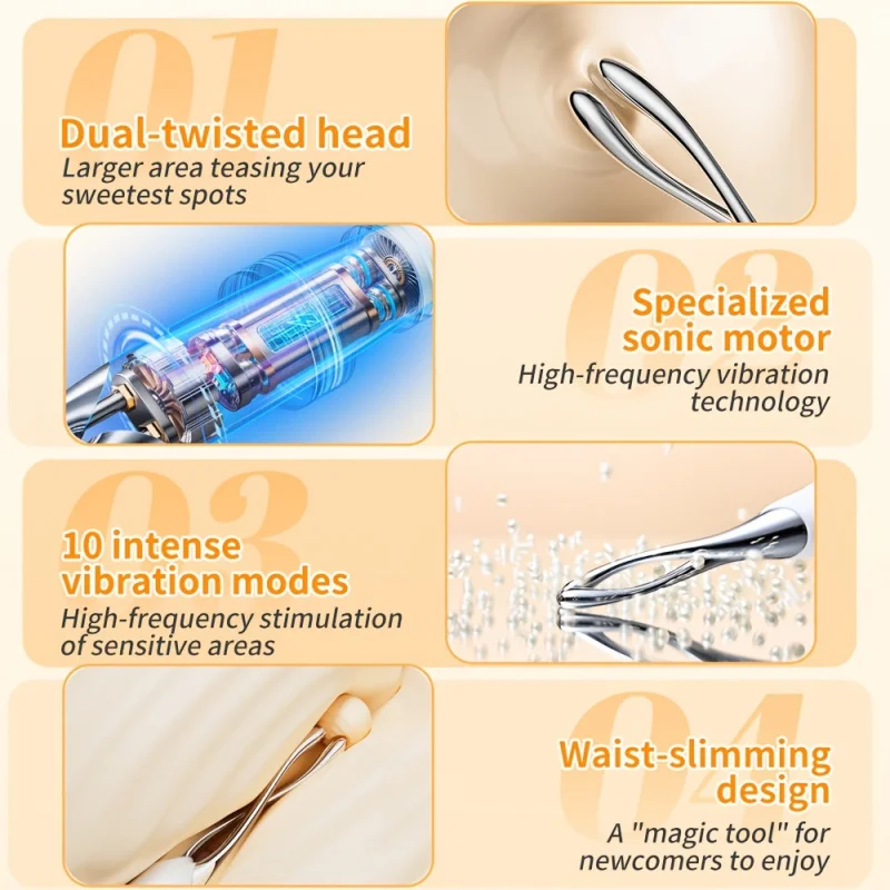 1Female clitoral stimulation toys， magnetic charging capability， Anal Stimulation And Clitoris Honey Bean Nipple Adult Sex Toys view 6