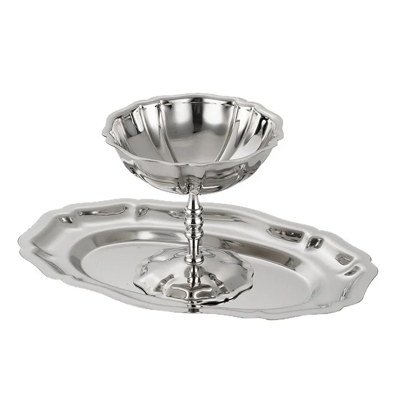 

Dessert Cup 304 Stainless Steel Snack Bowl, Ice Cream Ice Cream Cup Tall High-end Dessert Cup
