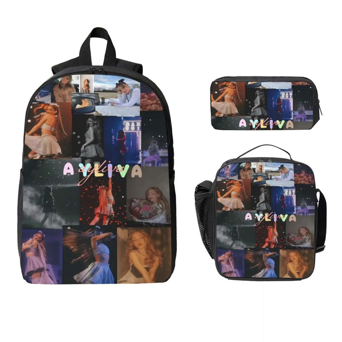 

3 шт. Ayliva Tour 2025 тематический рюкзак для мальчиков и девочек, сумки для ручек, наборы сумок для книг с коробкой для завтрака для учащихся начальной школы, рюкзак