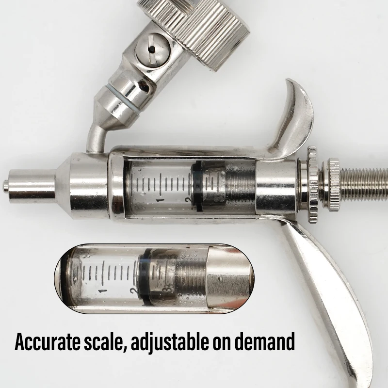 Imagem -05 - Seringa de Injeção Contínua com 10 Agulhas Automática Ajustável com Escala Acessórios para Porco Gado Ovelha Frango 3ml