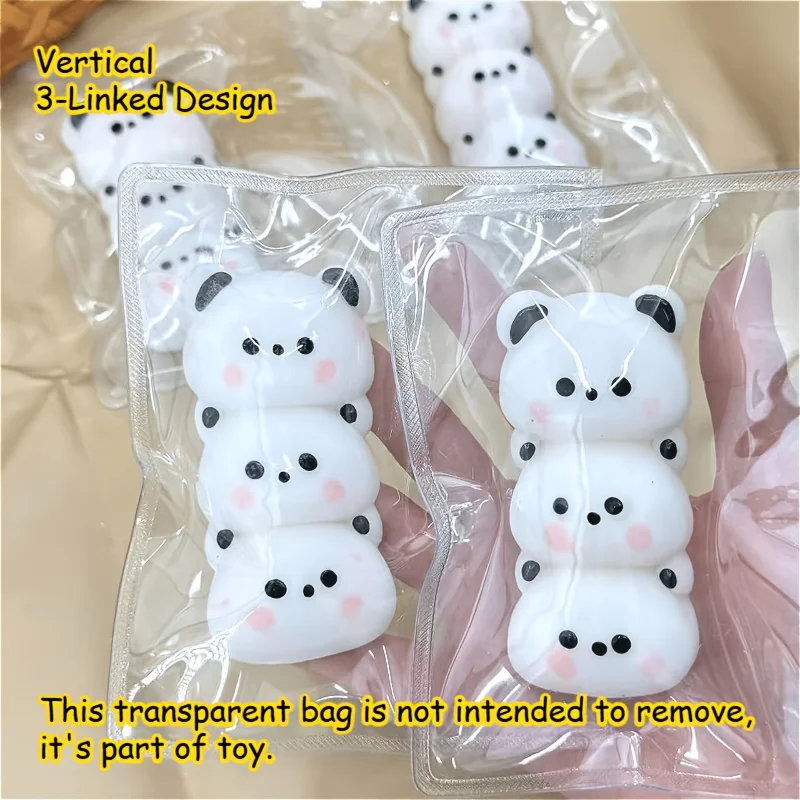 Juguete blandito de panda para bebé, 1 unidad, pelota antiestrés suave de subida lenta, decoración de escritorio en blanco y negro, accesorio para fotos, regalo para el Día del Niño y Año Nuevo