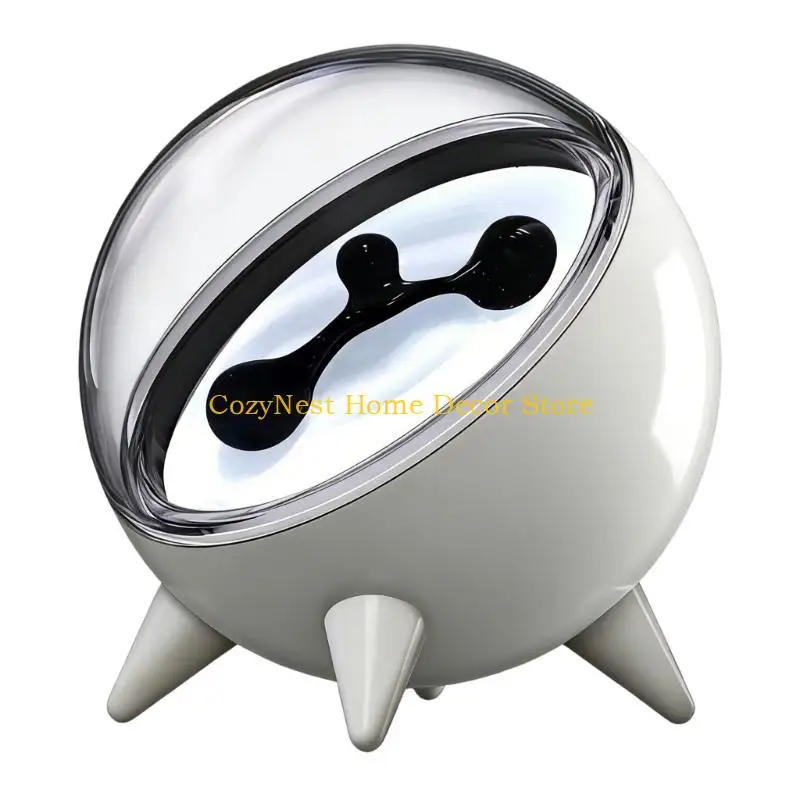 92MF Dancing Ferrofluid with Music Rhythm,Ferrofluid Speaker Music Mates,Symbiote in a Bottle Ferrofluid Display Lamp Gift