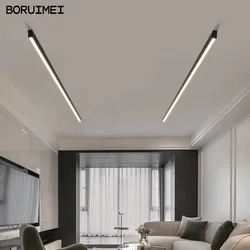 Living Room Led Ceiling Lamp Lighting Bedroom Lighting Lamps One Word Cold White Warm White Ceiling Lamp Decoration Living Room