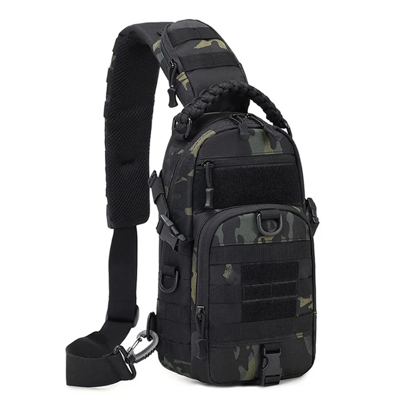 Men's Waist Bag Outdoor Sports Shoulder Fanny Packs Camping Hiking Fishing Climbing Chest Pack for Male Travel Sling Chest Bags