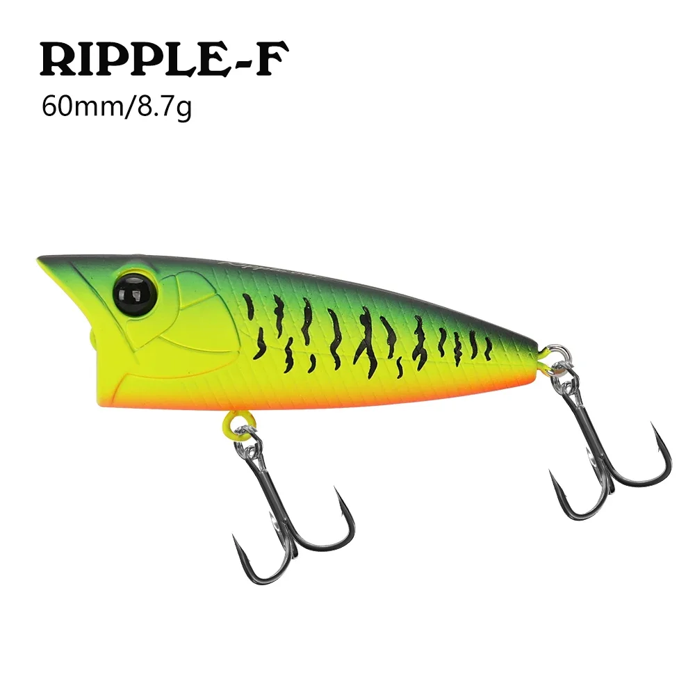 Tsurinoya 60f Popper Oppervlakte Vissen Lokken Rimpel 60Mm 8.7G Breken Water Chatterbait Baars Snoek Topwater Riviervissen Hard Aas