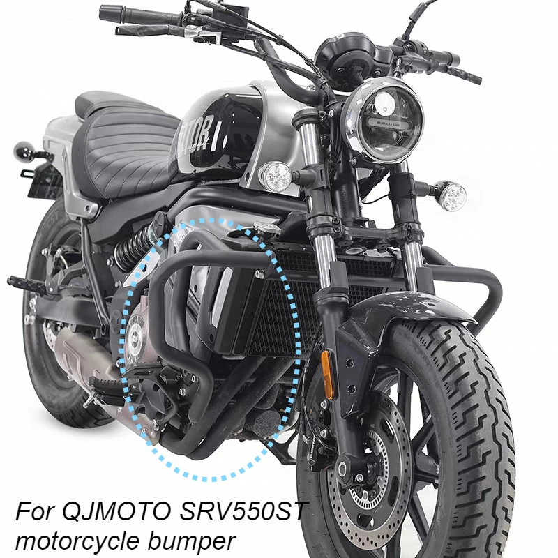

New For QJMOTO QJ SRV550ST ST550 550SRVST SRV 550 ST Motorcycle UPPER CRASH BAR EXTENSION Bumper Stainless Steel Tank Guard Prot