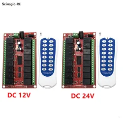 433.92MHZ DC 12V/24V 16 CH Channels 16CH RF Wireless Remote Control Switch System, Transmitter + Receiver