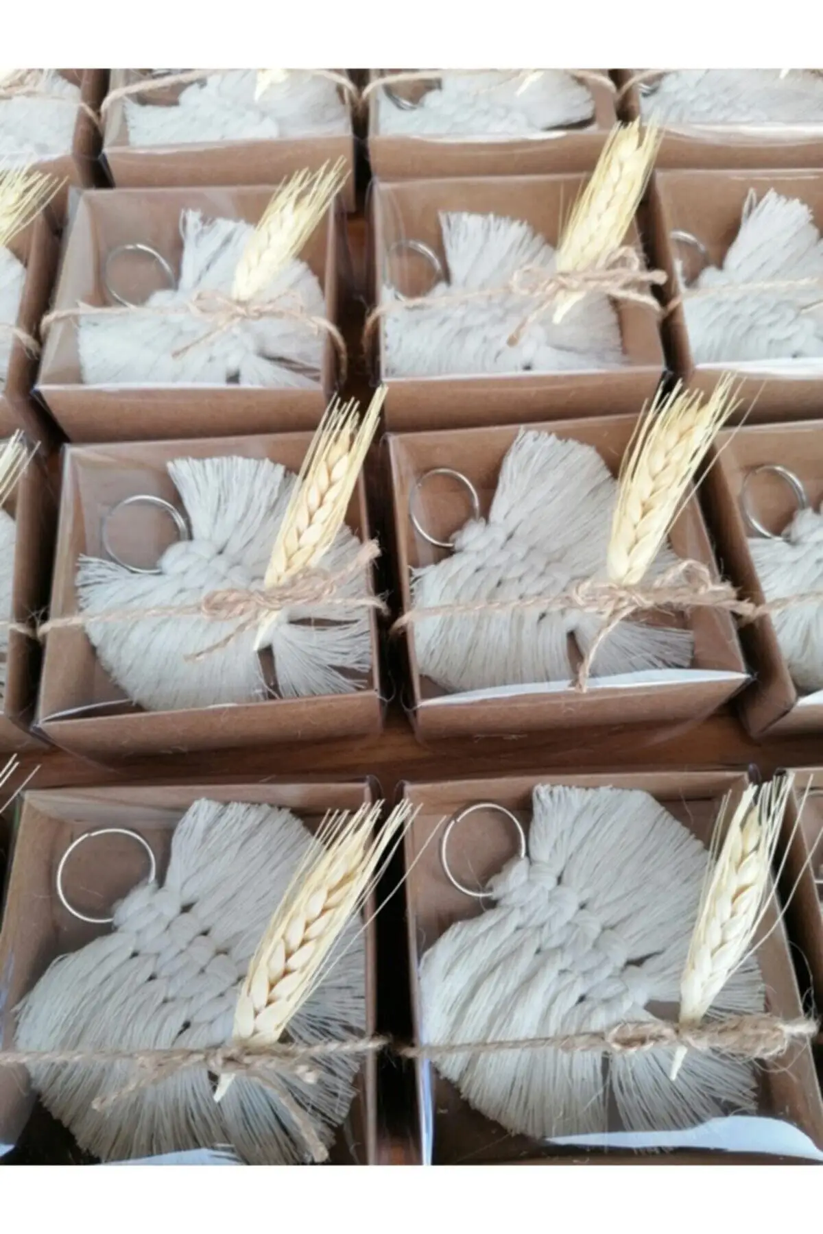 

Boxed Macrame Leaf Keychain 50 Pcs Wedding Birthday Engagement Wedding For Pati And Events With You