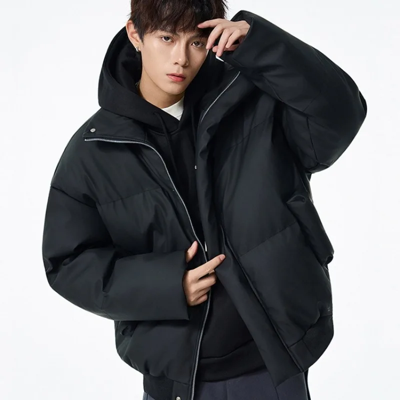 Men's Clothing Autumn Winter Parkas Clothes Fashion Trend High Quality Versatile Handsome Coat Loose Casual Warm Cotton Clothes