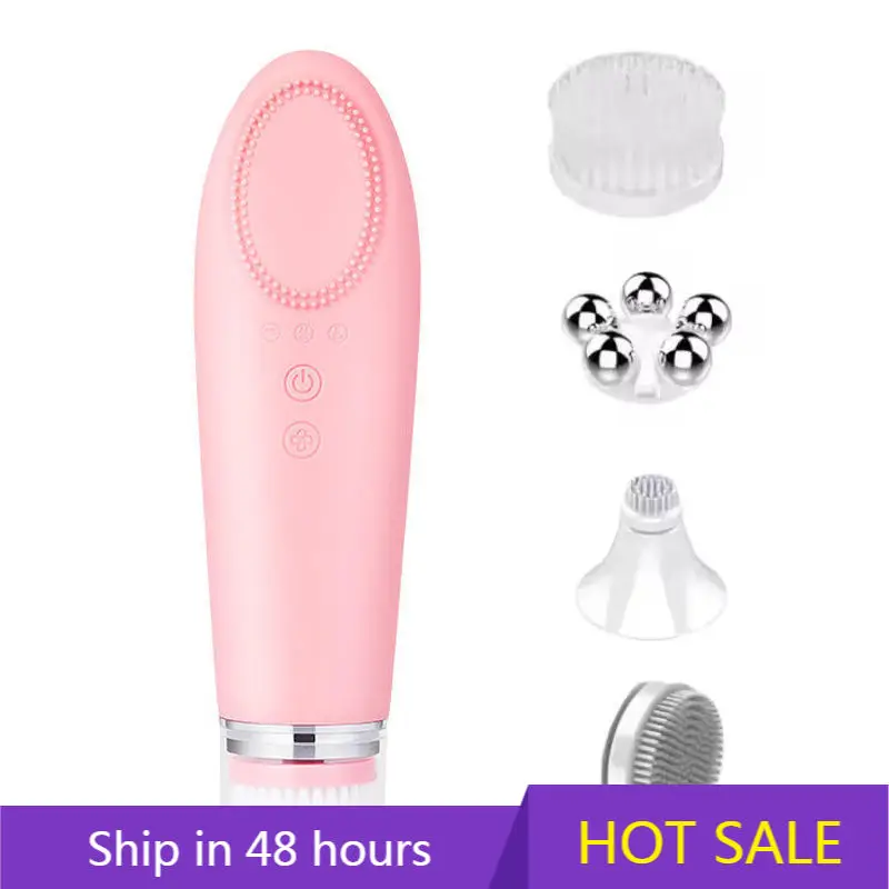 

YTYIN 2024 New Arrival Care Device Waterproof Soft Silicone Face Washing Brush Facial Massager Electric Cleansing B