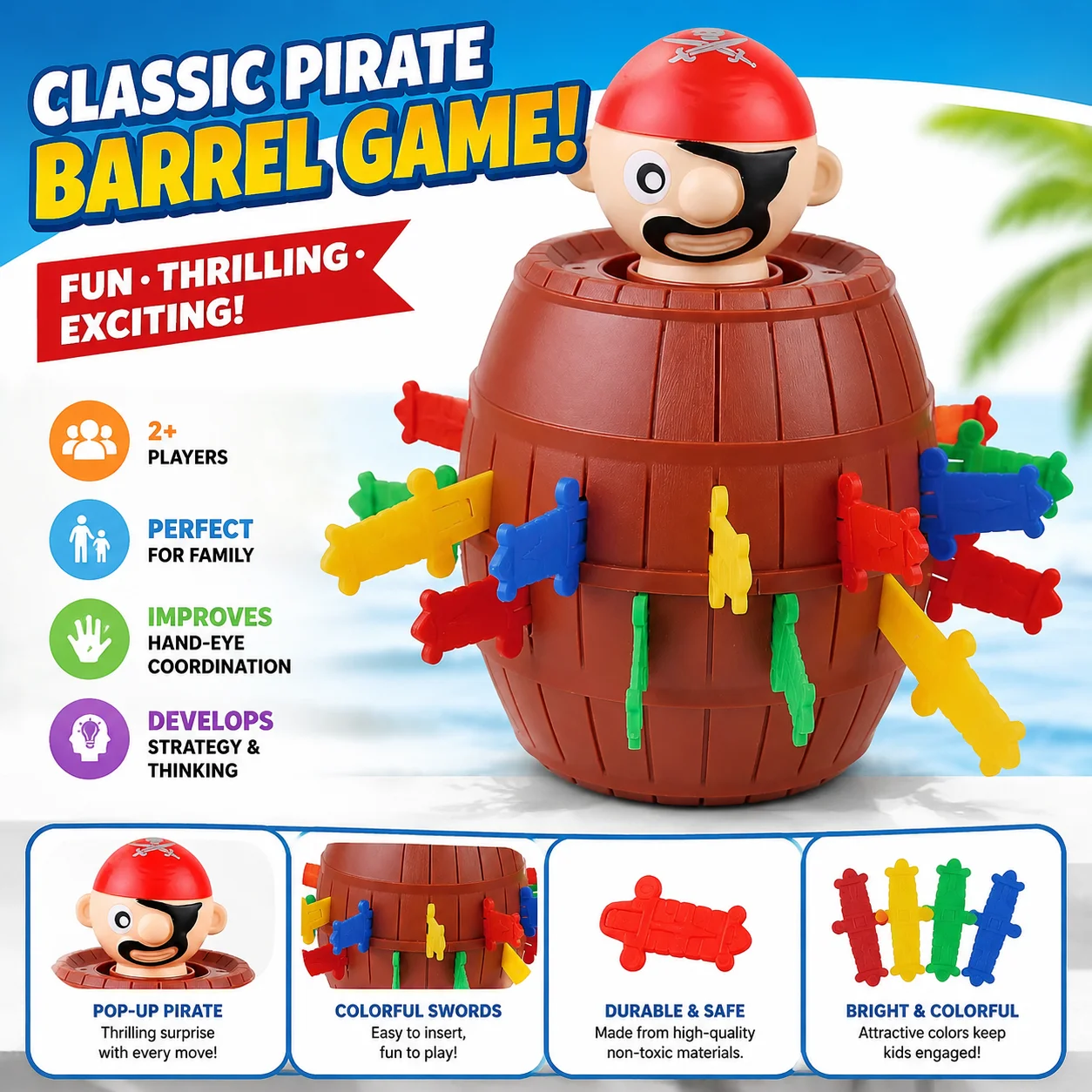 Gra planszowa Piraci Montessor – Board Game Pirates recenzja i cena