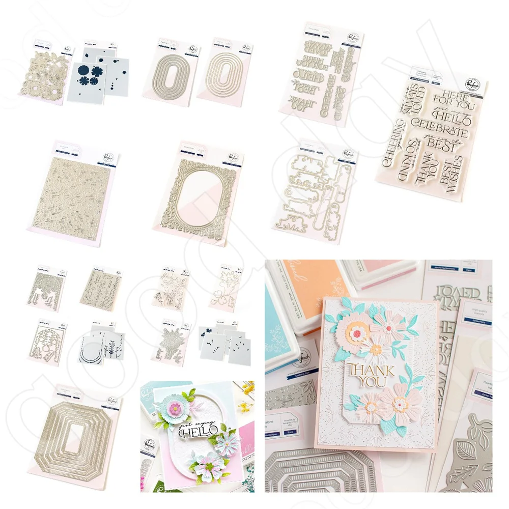 

2024 New Hot Sale Here for You Metal Cutting Dies Stamps and Stencils for Scrapbooking Journaling Decoration DIY Greeting Card