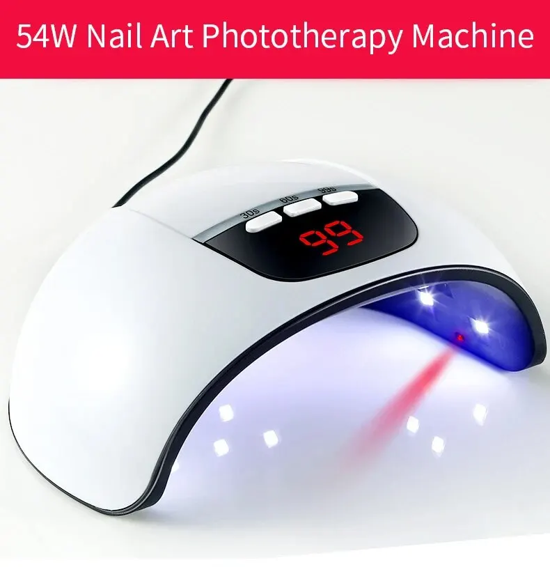 Lulaa Gesimuleerde Zonlicht Nagel Droger Uv Led Lamp Professionele Nail Fototherapie Machine Nail Art Salon Apparatuur Tool