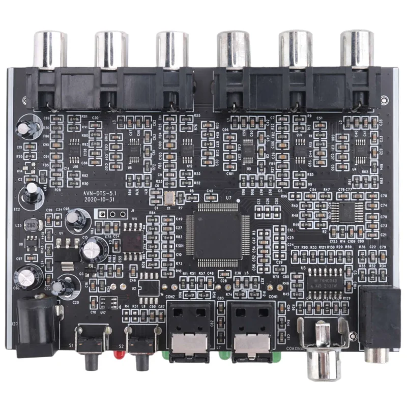 1 PCS 5,1 Kanal Audio Decoder Schwarz PCM Digitale Optische Koaxial DTS RCA Hifi Stereo Audio Heimkino Decoder Board Verstärker