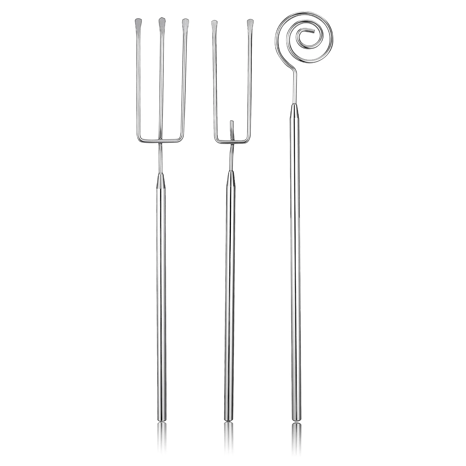 

1Set Stainless Steel Fondue Forks Wear-Resistant Chocolate Dipping Tools Hot Pot Cheese Bbq Fruit Forks Kitchen Tool