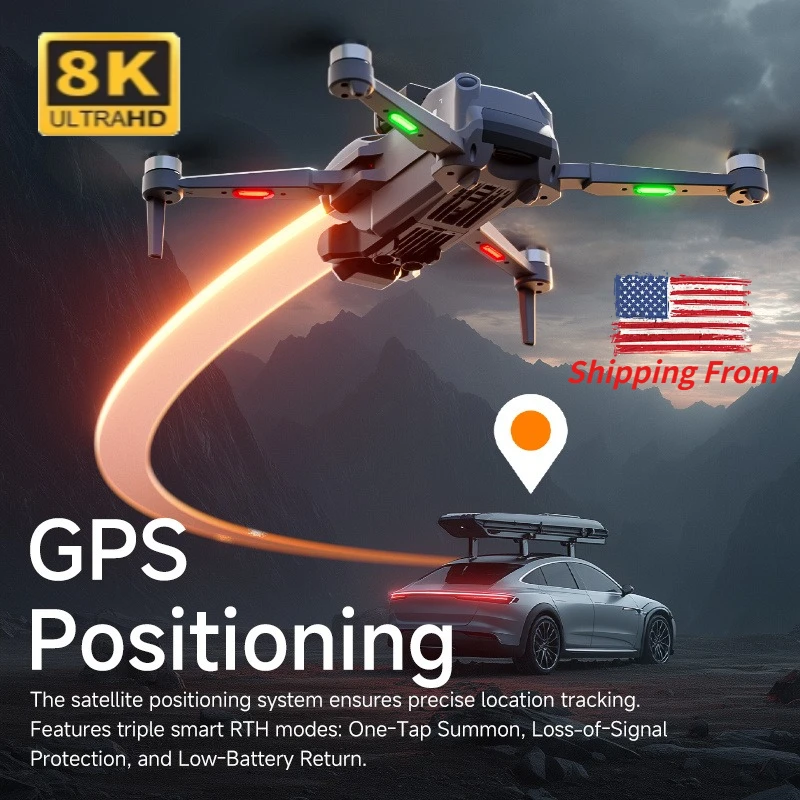 M24 8K GPS Intelligent Drone Large Touchscreen 5G Video Transmission Smart Obstacle Avoidance Return Home&Gift Delivery Gift Box