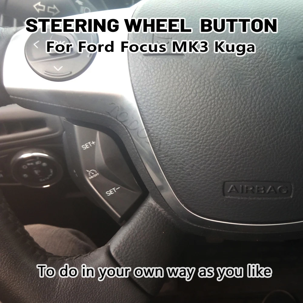 

Blue LED Speed Limit button Steering Wheel Cruise Control Switch For Ford Focus MK3 2012 2014 Kuga 2015 Upgrade Accessories