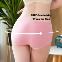 10Pcs/Lot Plus Size Panties for Women Cotton Underwear Breathable Briefs Ladies Middle Waist Seamless Girls Sexy Lingerie Female 4
