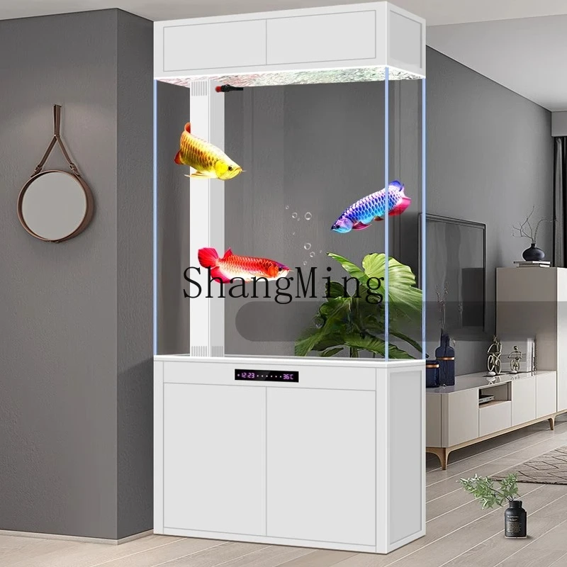 

LXY floor-to-ceiling entrance ecological water-free bottom filter large glass aquarium