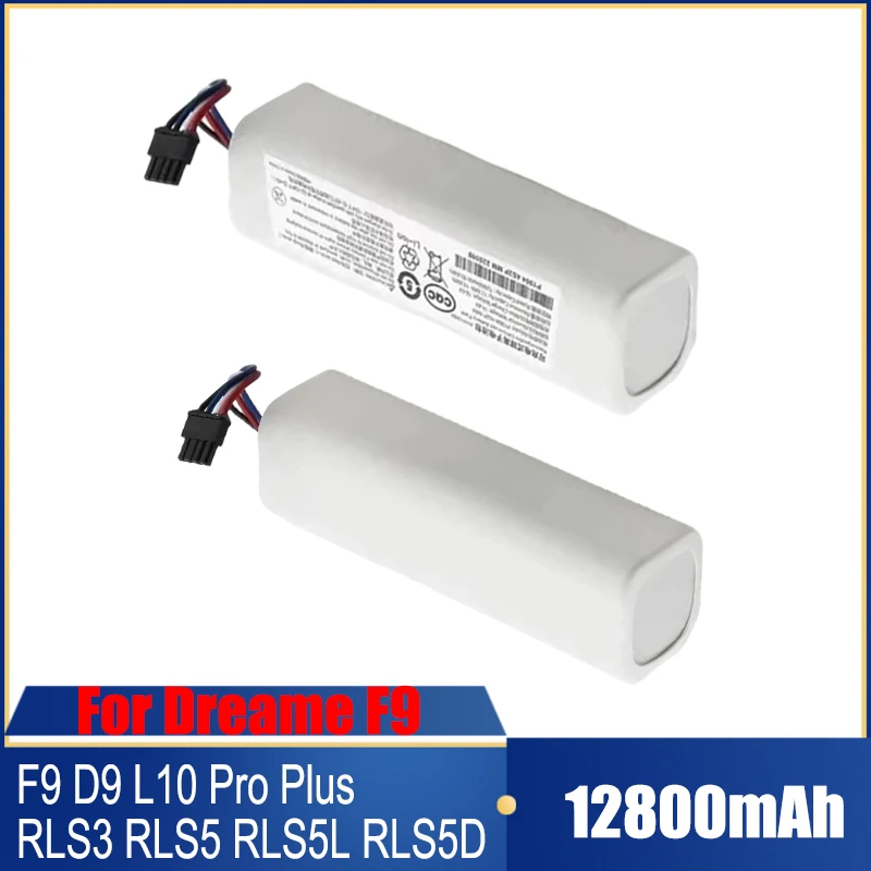 Оригинальный запасной аккумулятор P2008-4S2P-MMBK 14 В 12800 мАч для Dreame F9 D9 L10 Pro Plus RLS3 RLS5 RLS5L RLS5D, аксессуары, запчасти