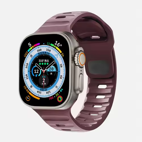 Strap For Apple Watch Band 49mm 44mm 45mm 41mm 40mm 42mm 38mm Soft Silicone sport Bracelet iwatch Serise 8 7 SE 6 5 9 Ultra 49mm - Image 11