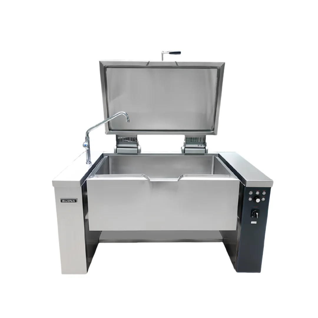 Equipo de cocina comercial, bandeja para hornear de gas multifuncional de acero inoxidable con inclinación eléctrica para comedor