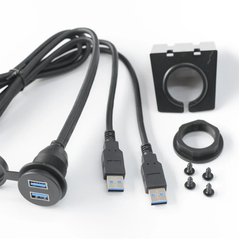 tomada-usb-30-preta-para-eletronicos-maritimos-e-automotivos-tomada-eletrica-para-carro-e-moto-com-portas-duplas-femea