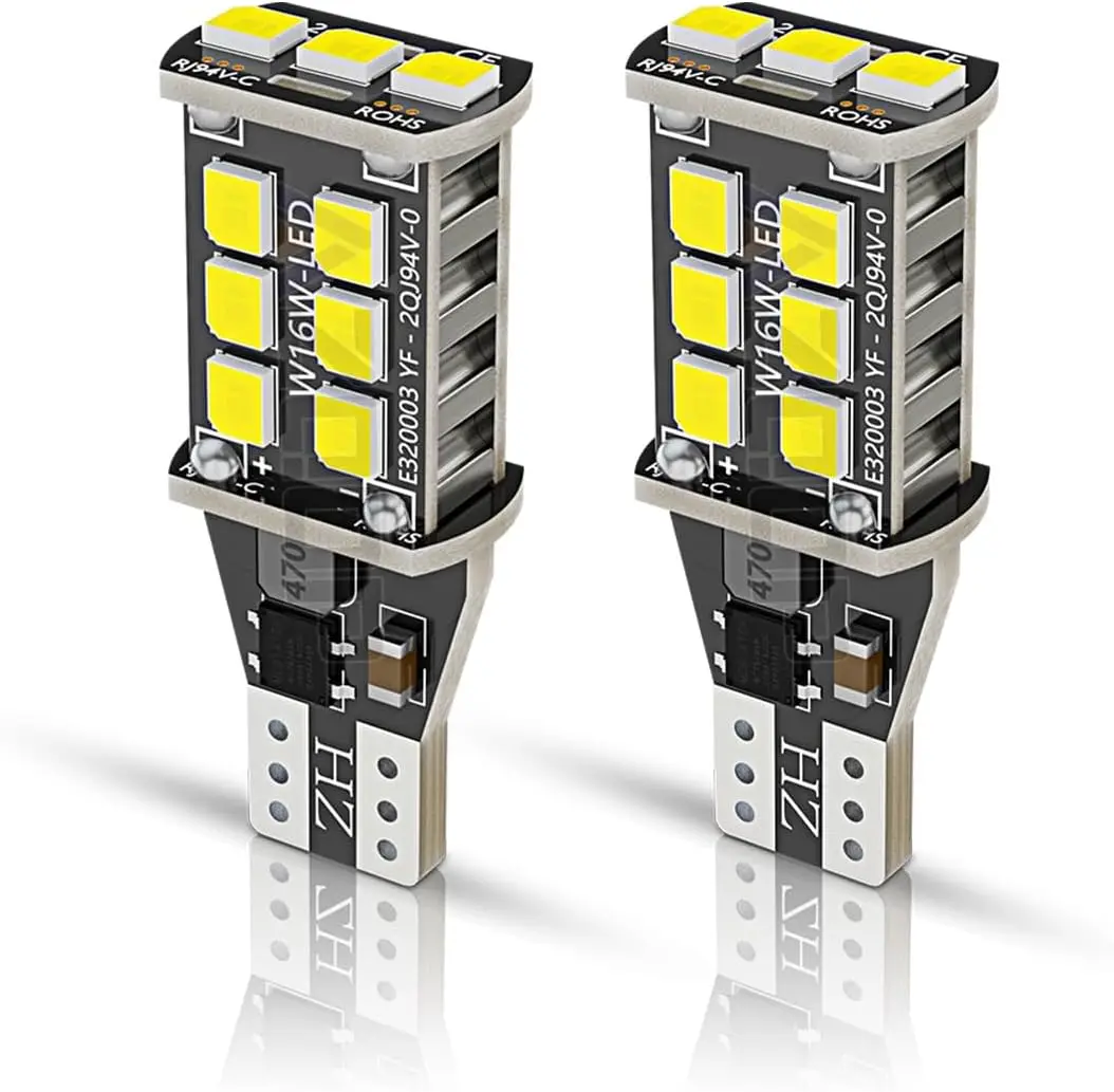 

White 921 LED Back Up Reverse Light Bulb Compatible with Chevy Silverado Equinox Suburban 2015 2016 2017 2018 2019, Bright 6000K