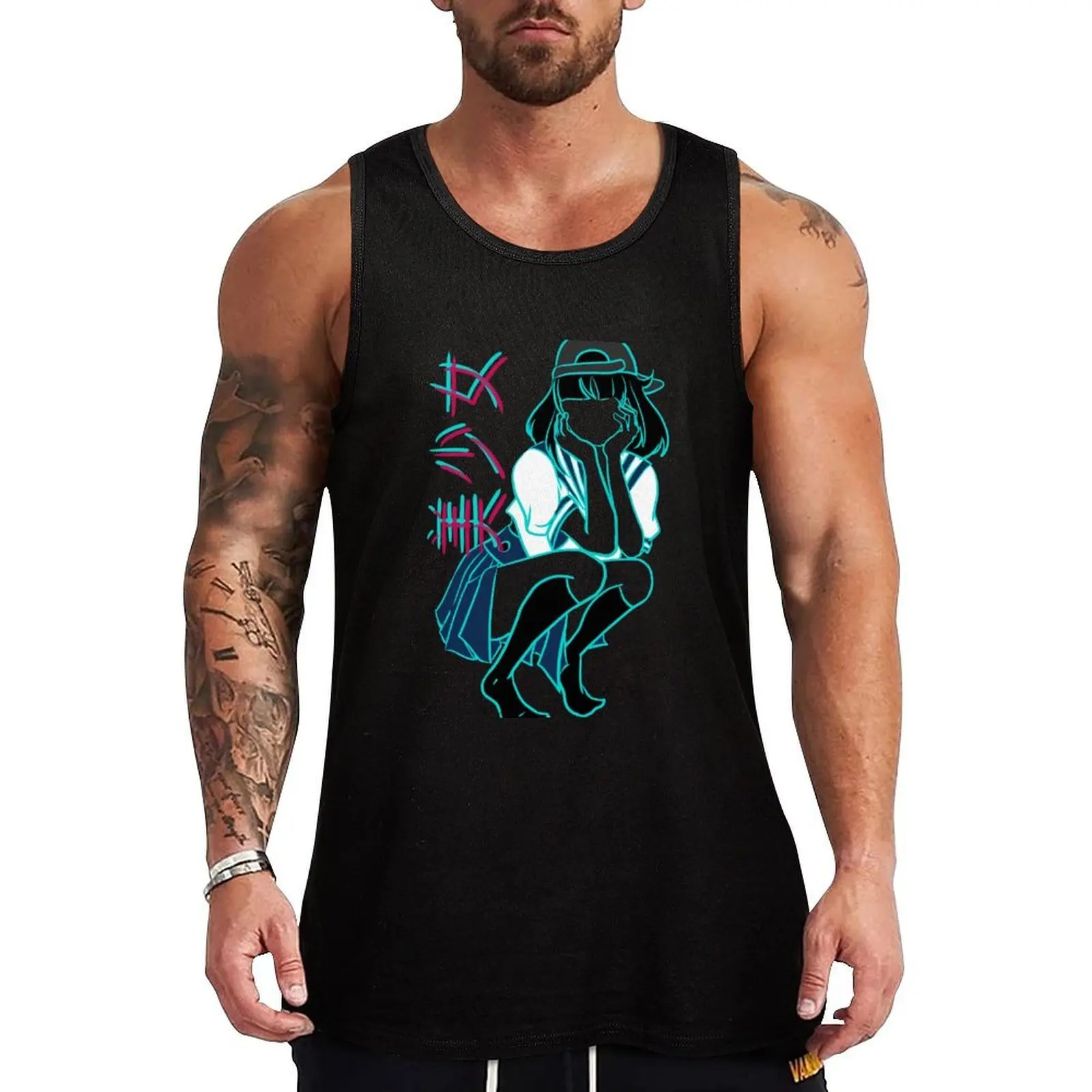 Girl+ [without bandaid] Tank Top Geometric Print Tank Top Modern Graphic Sleeveless