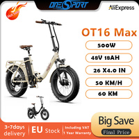 ONESPORT OT16 Max 500W 48V 18Ah front and rear disc brakes support Bluetooth connection APP 25km/h 60 km range