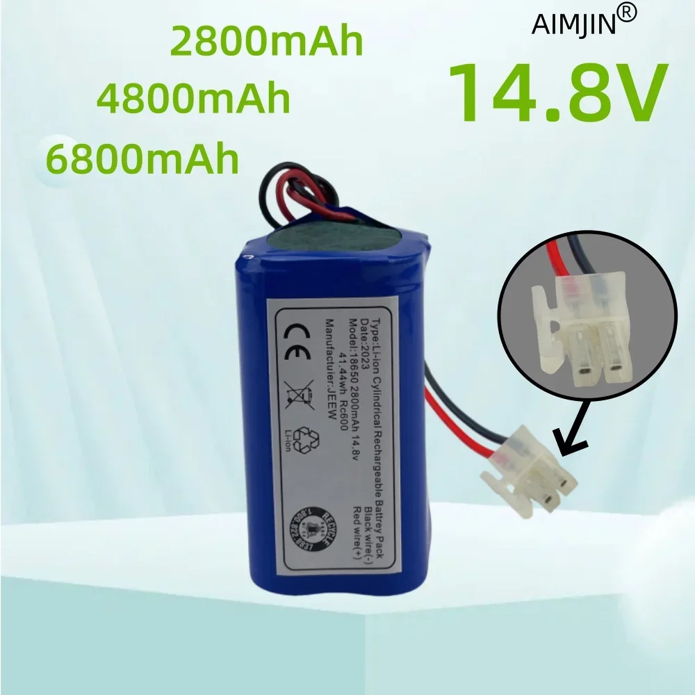 

Vacuum cleaner battery 14.8V2800mAh 4800mAh 6800mAh Robot vacuum cleaner battery ILIFE A4, A40, A4S, A6, A8, V7, V7S V7S Pro V50